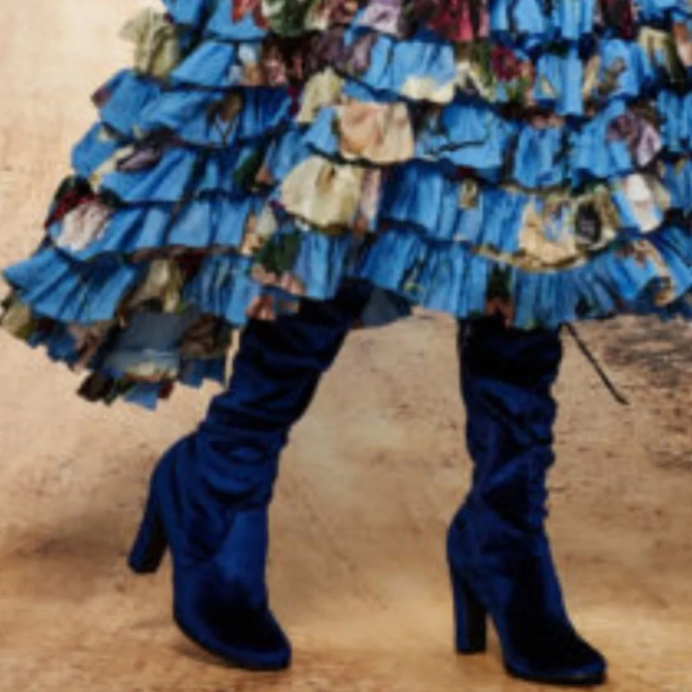 Matisse Velvet Over the Knee Boots